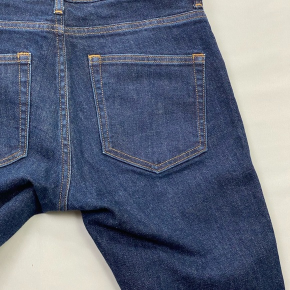 Everlane Blue Jeans Stretchy Dk Denim Mid-Rise Skinny Ankle Pants 27R (28x27) - Picture 10 of 14